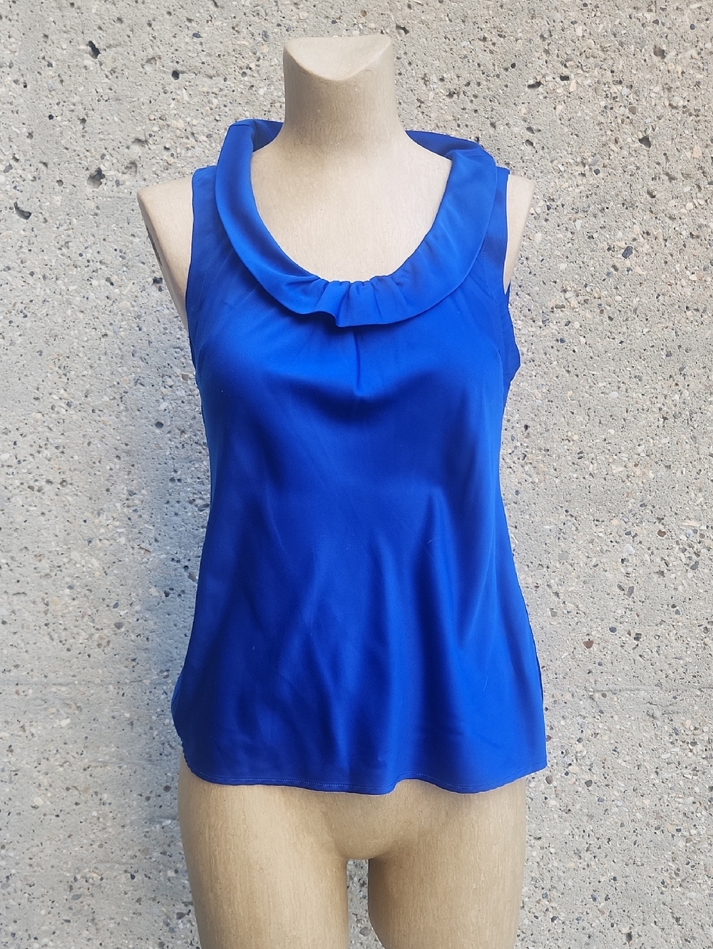 Banana Republic Sleeveless Cobalt Blue Blouse